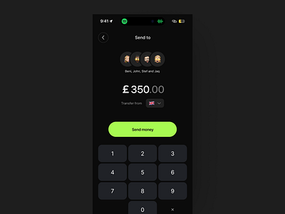 Send money - Finance app