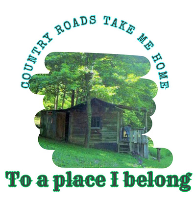 COUNTRY ROADS design digital files graphic design illustration png