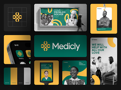 Medicly Health Consultant - Visual Identity brand brand guide brand guidelines brand identity branding consulttant guide health healthcare identity logo logo design visual identity