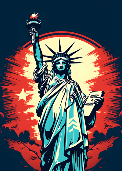 Statue of Liberty illustration liberty new york nyc statue of liberty