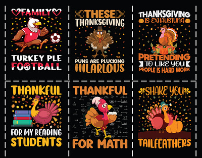 THANKSGIVING T-SHIRT DESIGN BUNDLE animation branding clothing custom design fashion graphic design illustration logo motion graphics mustafa kemal atatürk shirt t shirt thanksgiving day tshirt design tshirt design ideas turkey typography ui