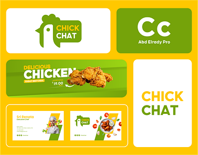 Chick Chat Logo brand branding bussines chat chicken company design dual meaning food fried chicken graphic design illustration logo logo combination restaurant rooster vector