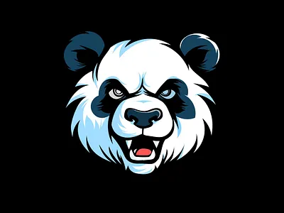 PANDA LOGO 3d branding graphic design logo