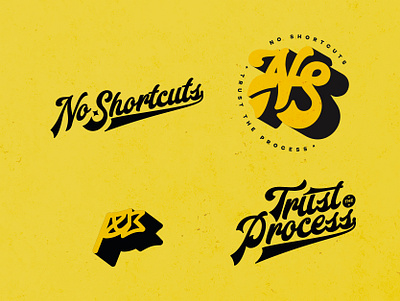 No Shortcuts branding graphic design logo