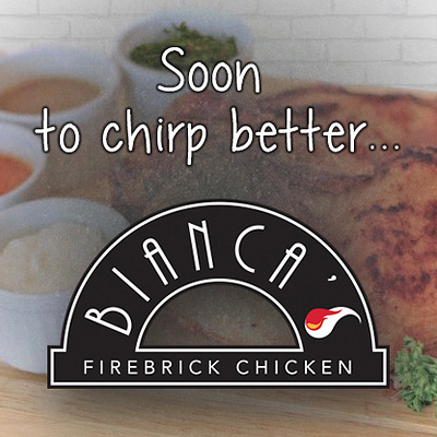 Teaser: Bianca's Firebrick Chicken Restaurant adobe photoshop branding design facebook graphic design instagram social media