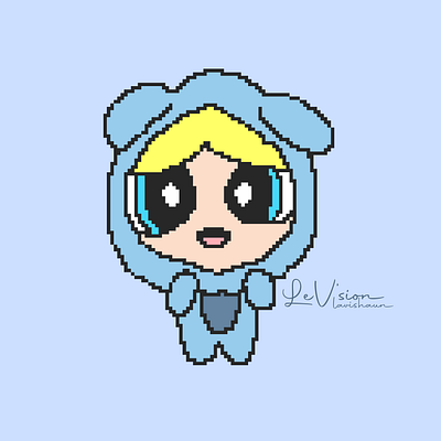 bubbles pixel art illustration pixel art