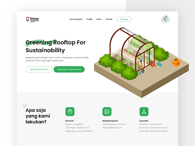 Revamp Website Rooftop Farming Center center farming green indonesia lab laboratorium research telkom