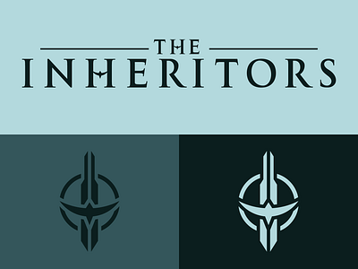 The Inheritors logo logo sci fi scifi sebm space star wars sword typography visor wordmark