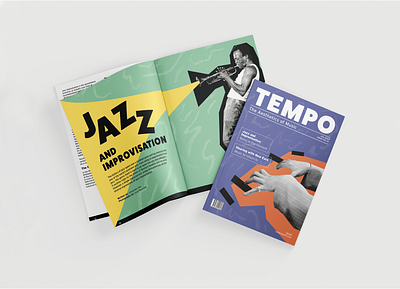 Tempo- Editorial cutout editorial jazz layout music rhythm
