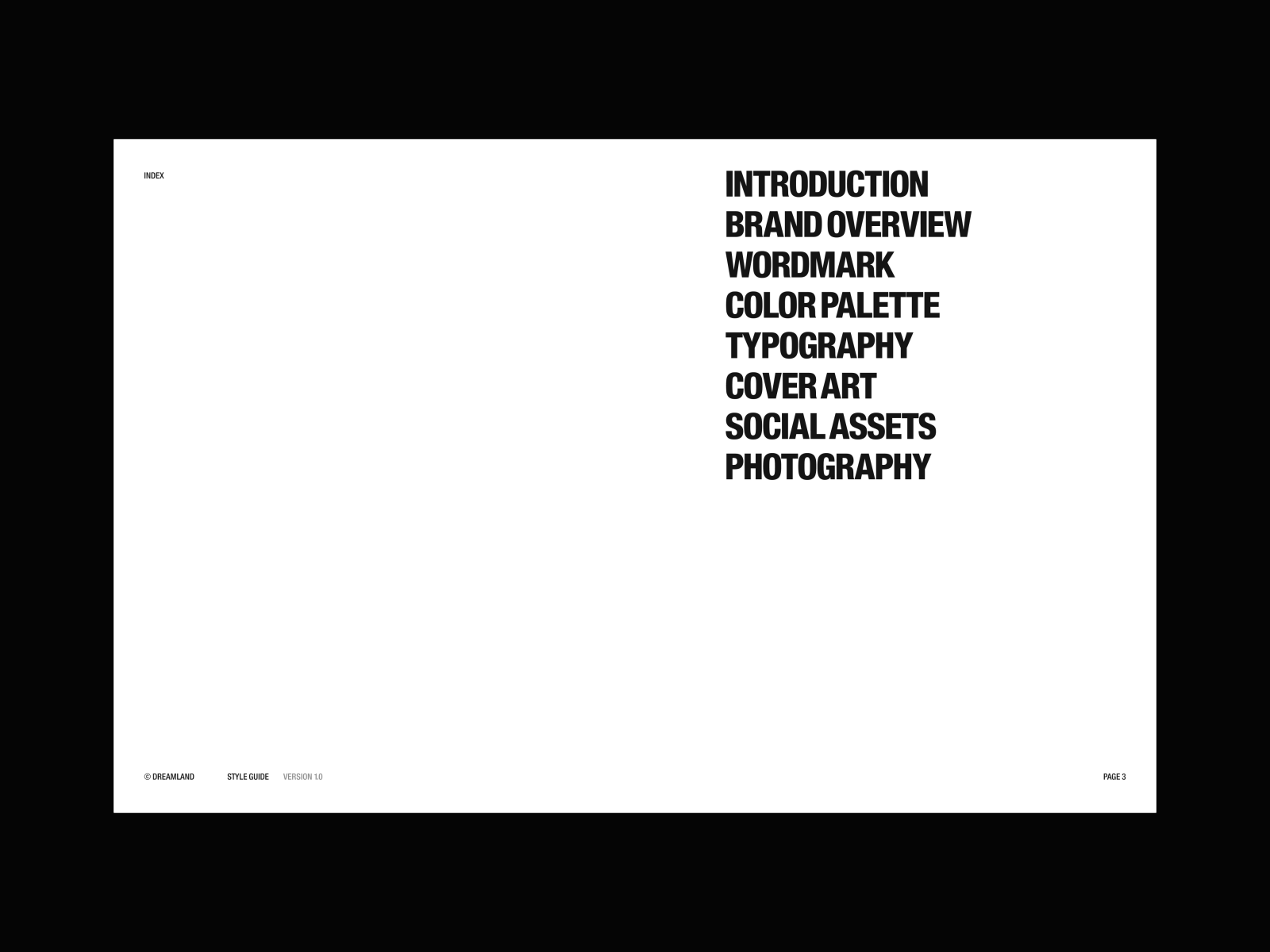 Dreamland Identity branding
