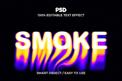 Smoke 3D Editable Text Effect Style best quality best text colorful text editable text effect fog ext effect psd action psd text effect smoke smoke 3d text effect text style
