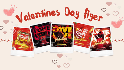 Valentines Day Flyer graphic design template