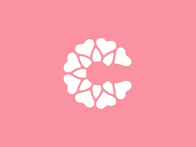 C Logo with Love branding c logo c modern logo design graphic design letter c logo modern monogram simple typography vector