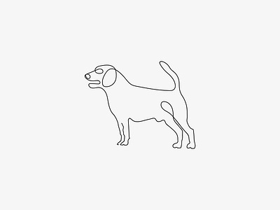 Dog Line Art branding creative logo design dog line art graphic design illustration logo logo design minimal logo modern logo