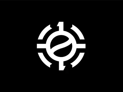 One Coffee Logo bean coffee branding coffee logo design graphic design logo logo one ribbon simple typography vector