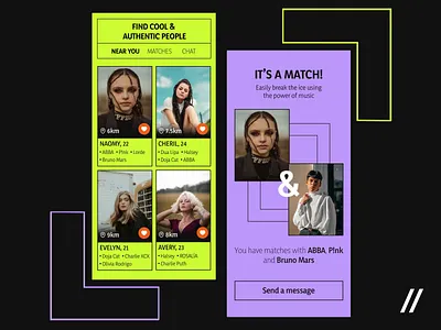 Dating Mobile iOS App android app app design app interaction chat dashboard dating design interface ios match mobile mobile app mobile ui music product design ui ux