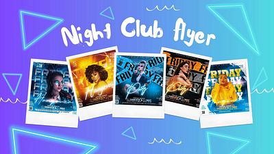 Night Club Flyer graphic design luxury