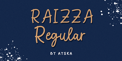 Raizza reguler is a vintage inspired calligraphy script font logo