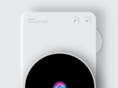 Apple Siri Product Design 2024 aesthetic camera clean design dribbble figma minimaldesign product shots ui uidesign uiux visualdesign whitedesign