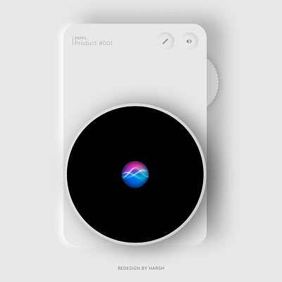 Apple Siri Product Design 2024 aesthetic camera clean design dribbble figma minimaldesign product shots ui uidesign uiux visualdesign whitedesign