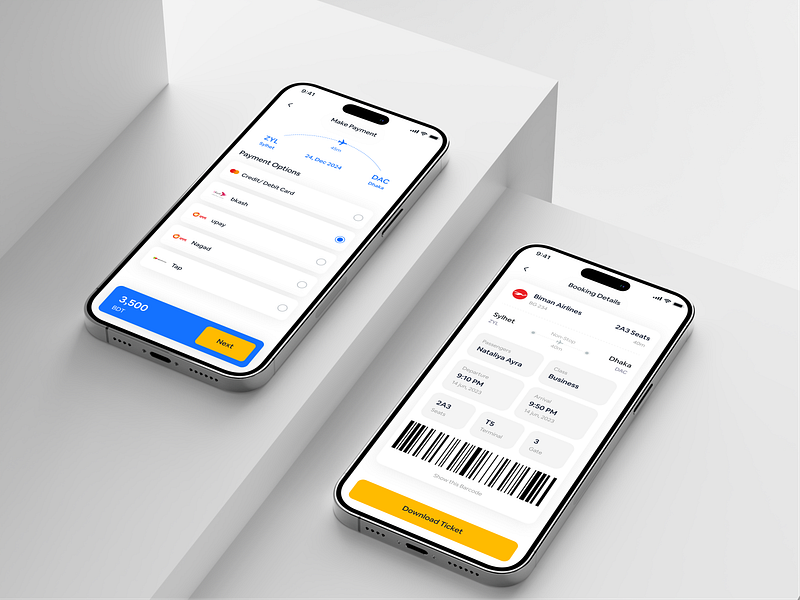 Flight Booking App airlinesapp app design bank booking details card class design easybooking flightdetails flightinfo gate payment payment option saas seat terminal ticket time ui uiux