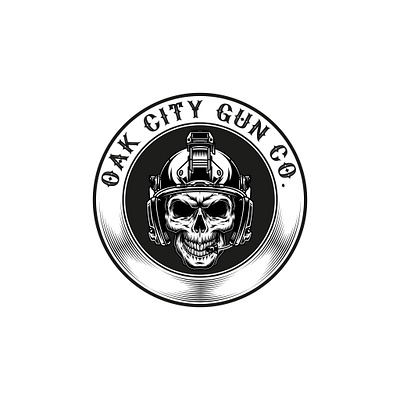 Oak city Gun Co. 3d logo branding city co design graphic design icon illustration logo logodesign minimalist logo oak oak city gun co. ui