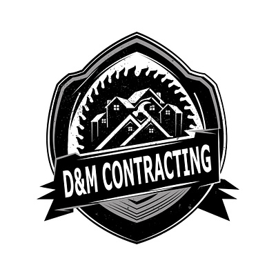 D&M Contracting 3d logo branding constraction contrac contracting design dm dm contracting graphic design icon illustration logo logodesign minimalist logo ui