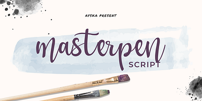Masterpen Script is an handwritten font logo