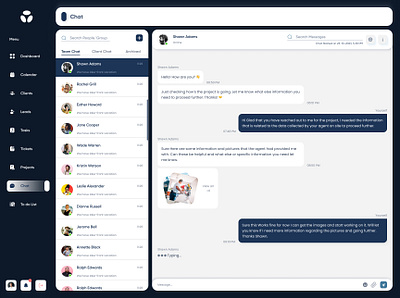 Chat Screen admin portal chat chat design chat screen conversation craxinno craxinnotechnologies crm design figma design messages messanger software development ui