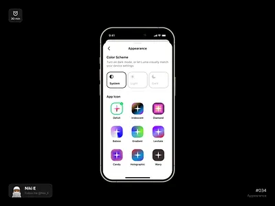 Appearance. DYUI #3 app app design appearance color color cheme ios ios design mobile app theme design ui ui design ux