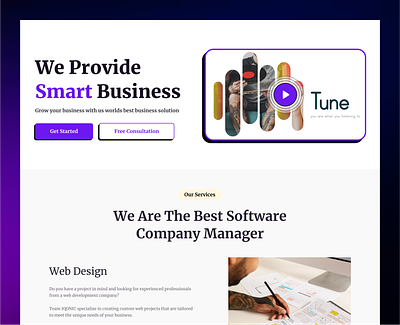 Softollyo - A Software Company Website Landing Page agency branding clean clean design creative design design software company ui