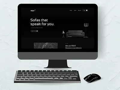 FROT - Sofa Store Website Design brand website branding business website ecommerce website furniture store website furniture website logo premium website sofa store website sofa website store website ui ux web design website design