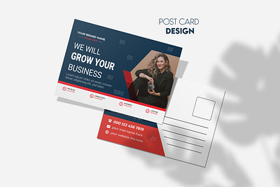 Business post card design banner business post card design