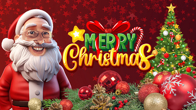 Merry Christmas animation branding graphic design logo motion graphics