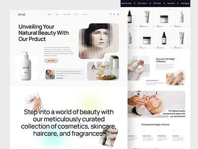 Skincare Cosmetic Brand Shop Landing