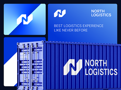 North Logistics Logo Design branding courier logo graphic design identity letter mark logistics branding logistics logo logo mark moving logo n brand identity n branding n logo n mark north logo symbol travel logo ui