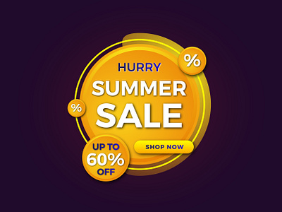 Summer Sale Banner Design banner design templates banner idea banner template branding design graphic design illustration sale banner sale design