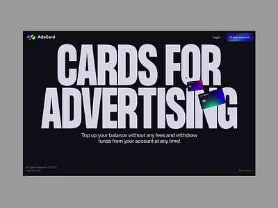 Fintech Website Opening Animation animation bold cards che clean corporate finance fintech interaction interface promo title typography ui ux valery che valery che video web web design