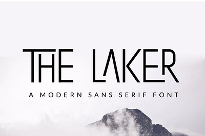 The Laker - Ligature Sans Serif Font alternates classic font editorial font elegant font fashion font ligature font ligatures logotype font modern font modern typography sans serif sans serif modern simple font