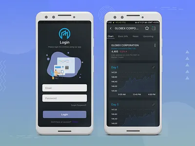 Trading Mobile App banking app dashboard mobile app ui uiux website