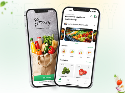 Grocery Shopping App app design grocery app grocery app development grocery delivery app grocery shopping app instacart app design mobile app mobile app design ui design