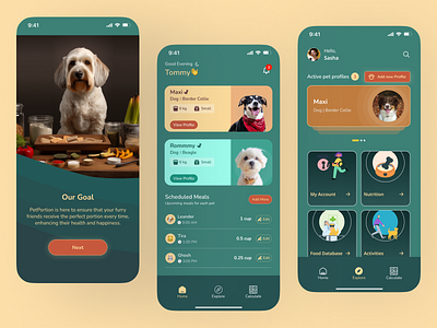 Pet Care App Design 3d animation graphic design motion graphics ui