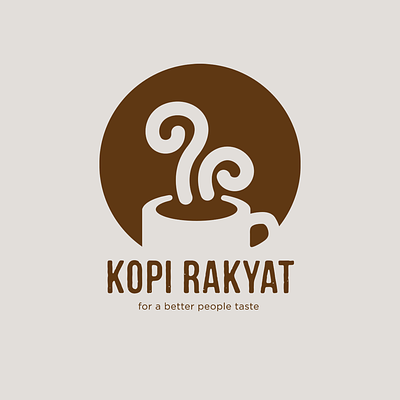 Kopi Rakyat Logo Design brand branding logo brandings logo client logo design graphic design gsm kopirakyat kopirakyatlogo logo logo inspiration logo portfolio logo presentation logodesign minimalist logo