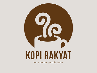 Kopi Rakyat Logo Design brand branding logo brandings logo client logo design graphic design gsm kopirakyat kopirakyatlogo logo logo inspiration logo portfolio logo presentation logodesign minimalist logo