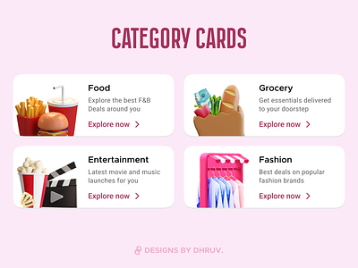 Category Cards UI app card cards cardui categories category clean colorful component ecommerce ecommerce app elegant explore figma flat design illustration inspiration layout minimal shopping