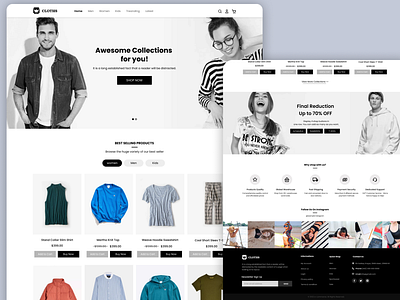 E-commerce website design branding design ecommercewebsite figma landing page uiux websitedesign
