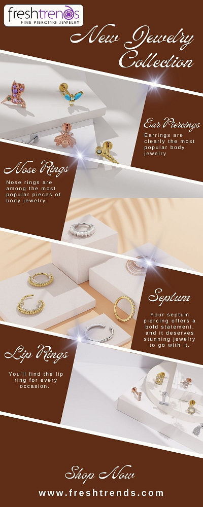 High-Quality Gold Piercing Jewelry | FreshTrends gold piercing jewelry