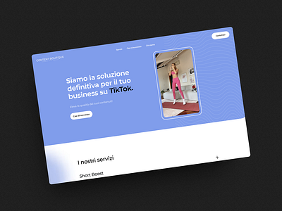 TikTok Agency | Desktop Version design ui ux