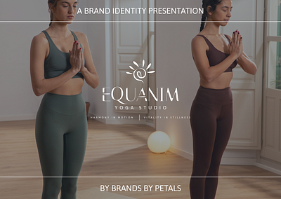 EQUANIM YOGA STUDIO || BRAND IDENTITY DESIGN brand design brand identity branding design graphic design logo logo design