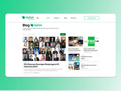 MyDoit Page Blog - Fintech dan Pengelolaan Data Keuangan app branding graphic design illustration logo mobile mobile app ui ui design ui designer ui website uiux uiux design ux ux design ux designer ux website website